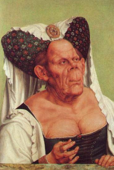 Quentin Matsys A Grotesque Old Woman Sweden oil painting art